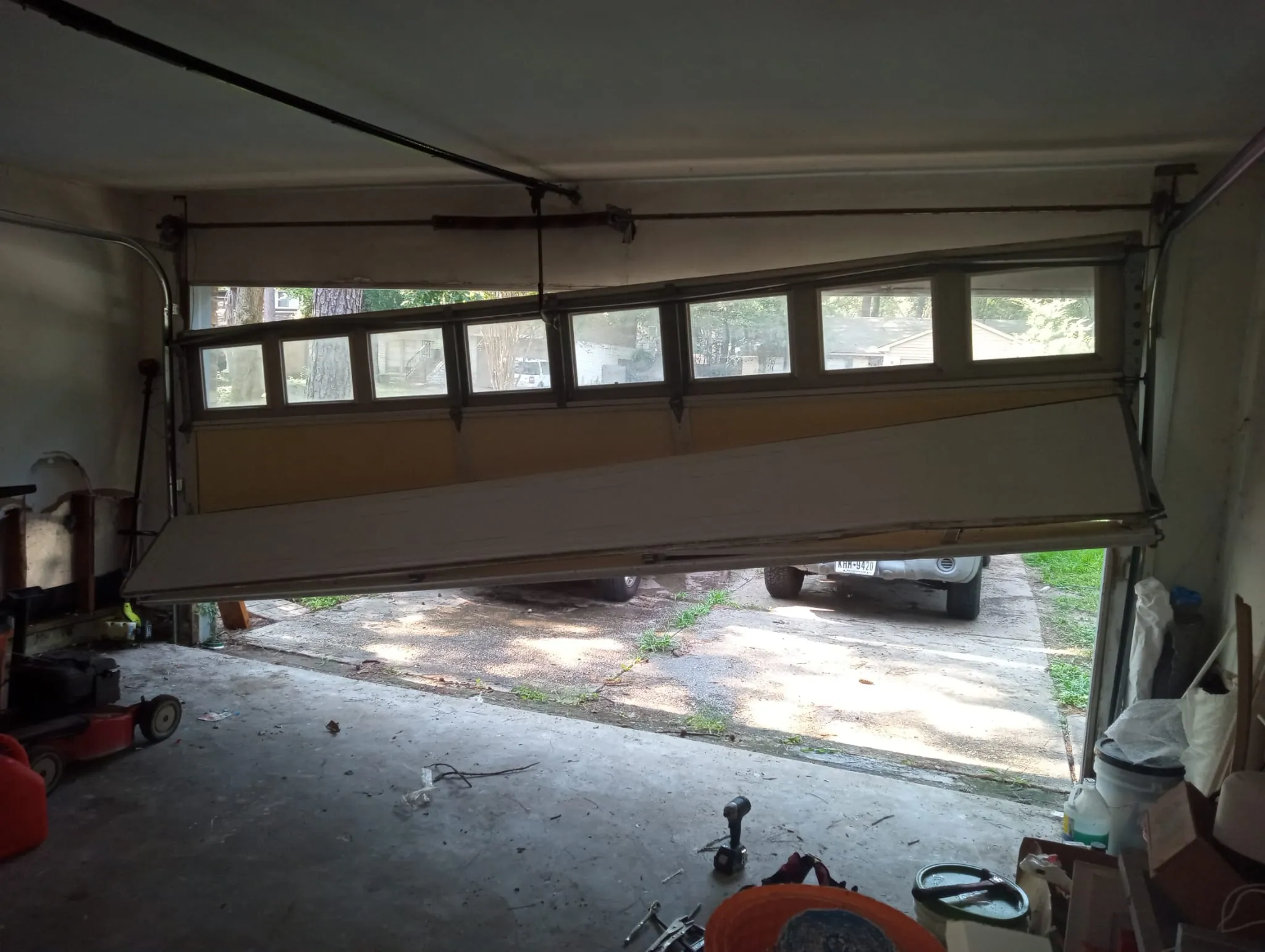 Garage Door Spring Repair in League City, TX — Lemus Garage Door Services